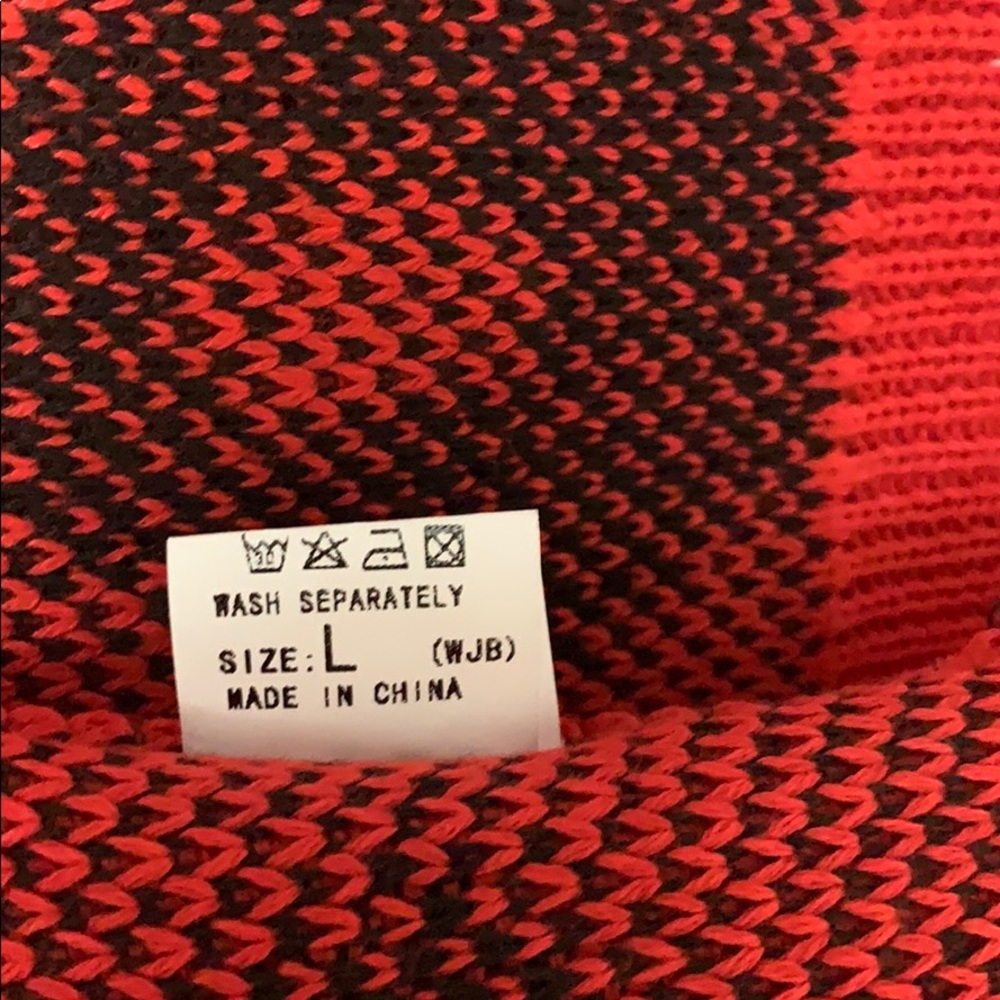 No brand red and black leopard cardigan - Picture 5 of 8